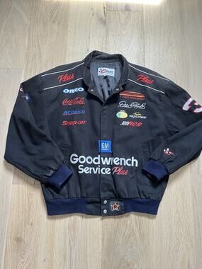 VTG 90'S DALE EARNHARDT SR. GOODWRENCH 7 TIME WINSTON CUP CHASE NASCAR JACKET L